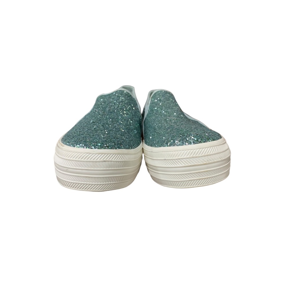 Keds for Kate Spade New York Double Decker Glitter Slip On Sneakers Blue SZ 9 - Picture 6 of 10